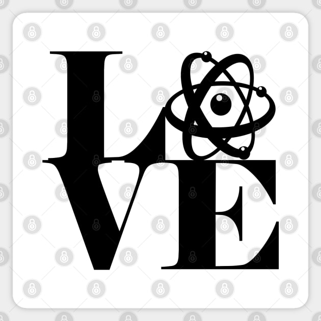 Atomic Love Sticker by otterglot